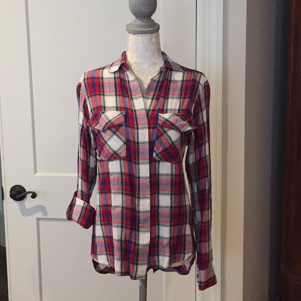 Sam Edelman plaid shirt